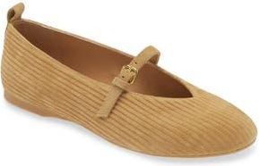 J.W.Anderson Suede Mary Jane Flat in Calfsuede Corduroy Beige at Nordstrom Rack, Size 9.5Us / 39.5Eu