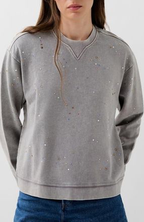 Scalpers Multistuds Aop Sweater in Light Grey at Nordstrom, Size Large Eu