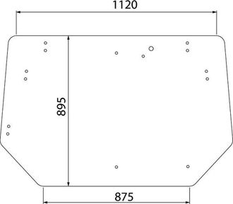 OEM Lunotto Posteriore Superiore Universale 368412000kr