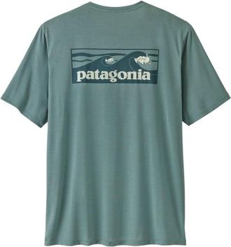 Patagonia Cap Cool Daily Shirt Boardshort Logo Funktionsshirt f&uuml;r Herren | t&uuml;rkis