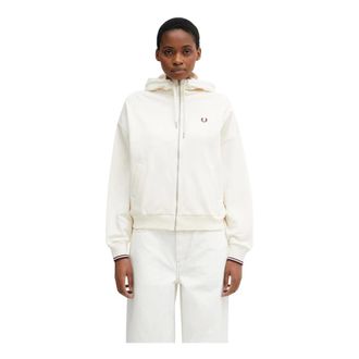 Fred Perry Dames, Sweatshirts & Hoodies, Wit, Maat: S