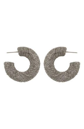 Panacea Wrapped Hoop Earrings in Silver at Nordstrom