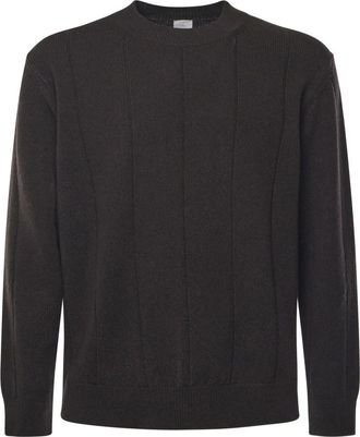 Eleventy Wollen Trui met Ronde Hals Regular Fit Bruin - Heren - Ronde hals truien - Zwart - M - Wol - Truien & Vesten