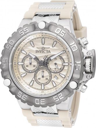 Invicta Subaqua Poseidon Chronograph GMT Quartz Champagne Dial Mens Watch 48558
