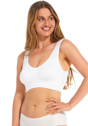 Magic Bodyfashion B&uuml;gelloser BH MAGIC BODYFASHION Comfort Bra, Damen, Gr. XXL, N-Gr, weiss (wei&szlig;), Obermaterial: 89% Polyamid, 11% Elasthan, unifarben, BHs B&uuml;gelloser B