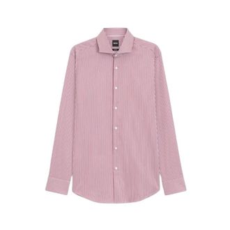 HUGO BOSS Overhemden > Formele Overhemden - Heren - Casual Overhemden - Rood - 3XL - Overhemden
