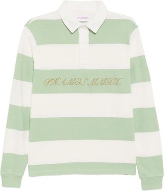 Thames MMXX Gestreept poloshirt - Groen