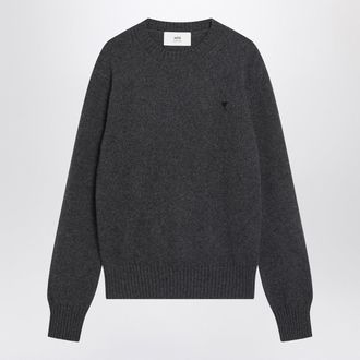 Ami Anthracite Grey Ami De Coeur Sweater