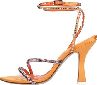 3Juin 3Juin Sandalen - Dames - Sandalen met hakken - Oranje - 41 EU - Leer - Schoenen