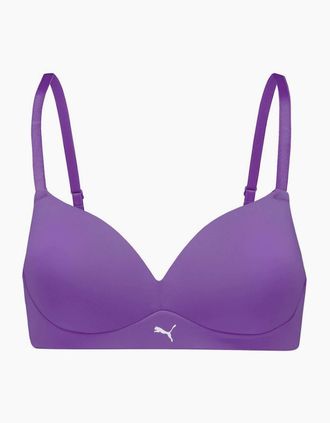 Puma Womens Soft Lightly Lined Bralette - Purple - Size: 34A