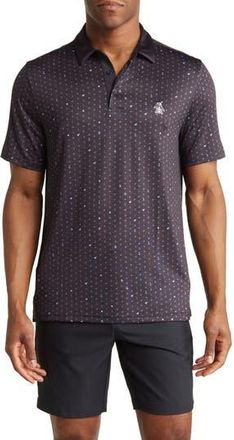 Original Penguin Novelty Print Polo Shirt in Caviar at Nordstrom Rack, Size Xx-Large