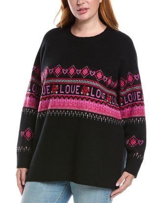Johnny Was Plus The Fairisle Wool & Cashmere-Blend Pullover
