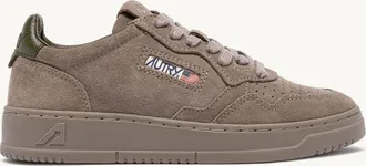 Autry MEDALIST LOW SNEAKERS IN ANTELOPE AND MILITARY SUEDE