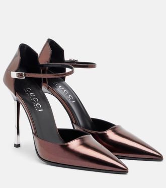 Gucci Salones Bombshell de piel metalizada