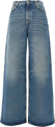 Golden Goose Wide Leg Jeans - Dames - Loose Fit Jeans - Blauw - W29 - Katoen - Jeans