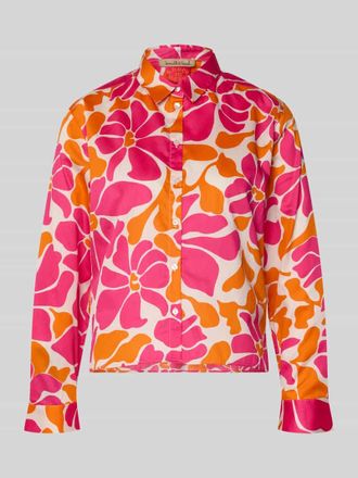 Smith & Soul Bluse mit Knopfleiste und Hemdblusenkragen in Pink, Gr&ouml;&szlig;e XXL