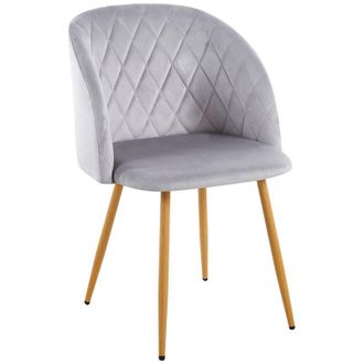 Regalos Miguel Packs Sillas Comedor - Pack 4 Sillas Velt Terciopelo - Gris