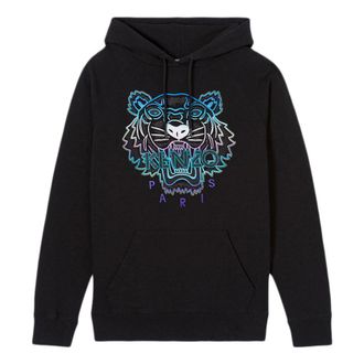 Kenzo (WMNS) KENZO Tiger Head hooded Pullover Long Sleeves Hoodie Black F962SW7704X7-99