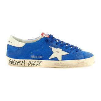 Golden Goose Sneakers, male, Blue, 8 UK, Super-Star Suede Trainers