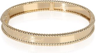 Van Cleef & Arpels Pre-Owned Van Cleef & Arpels Yellow Gold Perlee Signature Bracelet