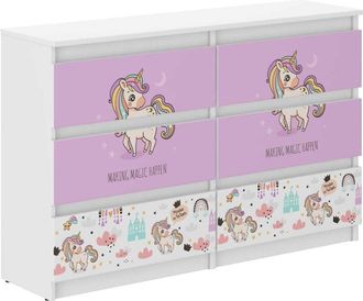 OEM C&oacute;moda Infantil R-120 Unicornio Rosa