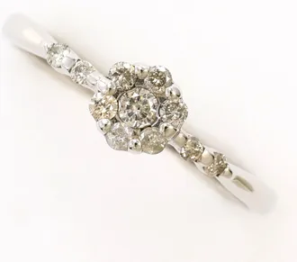 C&A White Gold White Gold (14K) Band Ring (Pre-Owned)