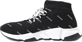 Balenciaga Speed Lace-Up All Over Print - Black 530358W1HP11006