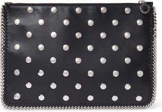 Stella McCartney stud-embellished clutch bag - women - Polyester - One Size - Black