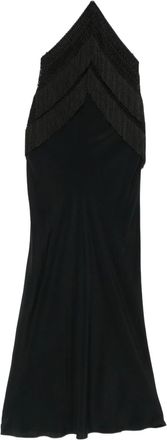 Andamane Das Andamane Reina Neckholder-Midikleid mit Fransen