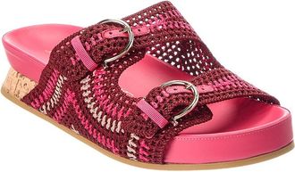 Ferragamo Ferragamo Shaula Leather Flat Sandal