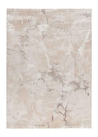 Atticgo Alfombra con relieve efecto m&aacute;rmol beige 115x170 cm