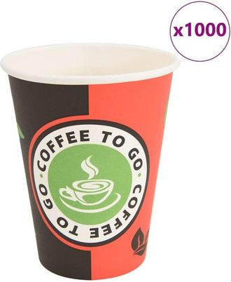 vidaXL Vasos Desechables Para Caf&eacute; 1000 Unidades Papel 120 Ml 4 Oz Vidaxl