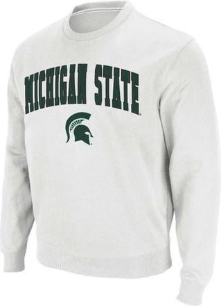 Colosseum Mens Colosseum White Michigan State Spartans Arch & Logo Crew Neck Sweatshirt at Nordstrom, Size Xxx-Large