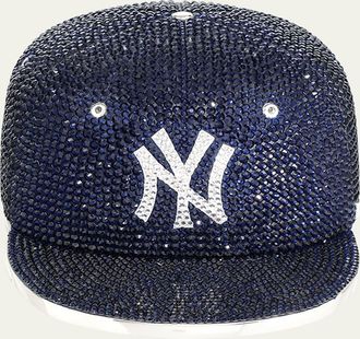 Judith Leiber NY Yankees Cap Crystal Clutch Bag