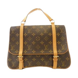 Louis Vuitton Pre-owned Backpacks, female, Brown, Size: ONE SIZE Pre-owned Vintage Canvas Backpack