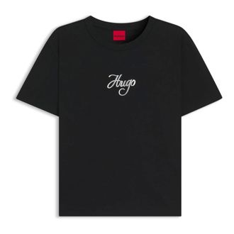 HUGO BOSS Mujer, Camisetas, Negro, Talla: L