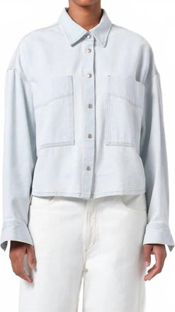 A Gold E Womens Myah Button Up Shirt In Shift