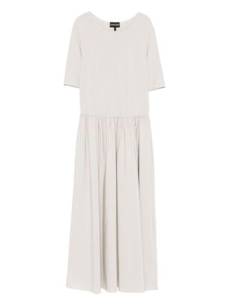 Emporio Armani Womens A-Line Midi-Length Midi Dress