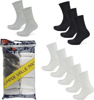 KAV Sports Socks for Men, UK Sizes 6-11 - Moisture-Wicking Blend with Polyester, Cotton, and Elastane - Athletic Sport Socks for Running, Training, and Ev