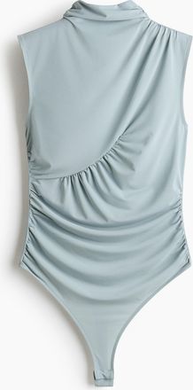 H&M Drapierter Tangabody - Helles Mattt&uuml;rkis