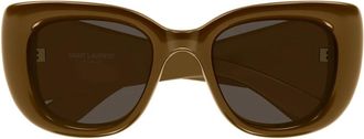 Saint Laurent Sunglasses, female, Brown, Size: 55 MM Howl Sunglasses