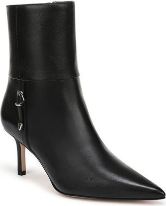 Favorite Daughter Tamra Pointed Toe Bootie in Black Leather at Nordstrom, Size 5.5