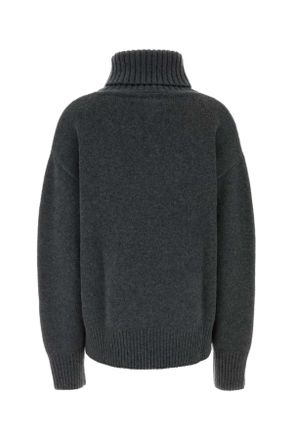 Extreme Cashmere Womens Dark Grey Cashmere N&acirc;&deg;20 Sweater Felt Exterior: Maglieria