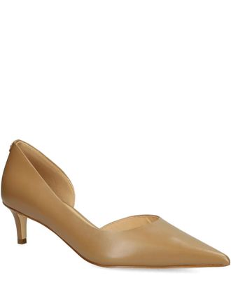 Michael Michael Kors Pumps Lykke a punta con tacco kitten - Marrone