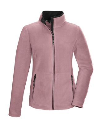 Killtec Fleecejacke KILLTEC KOW 3 WMN FLC JCKT, Damen, Gr. 36, ros&eacute;, Obermaterial: 100% Polyester, Jacken Fleecejacke, Fleecejacke mit Stretch, Kinnschutz und
