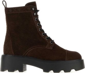 Tory Burch Brown Suede Ankle Boots