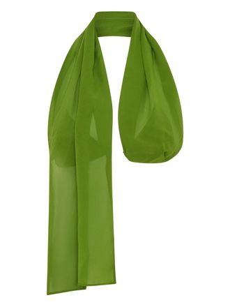 CHRISTOPHER ESBER Zijden top met kettingdetail - Groen