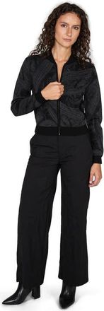 Lords of Harlech Susan Merino Wool Zip-up Jacquard Cardigan Sweater in Badalona Charcoal at Nordstrom, Size Xx-Large