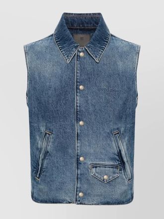 Givenchy denim sleeveless jacket