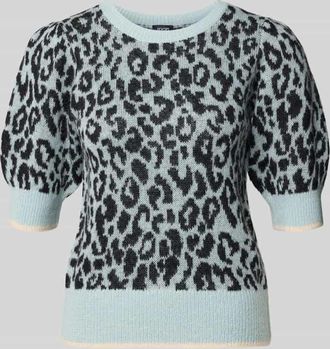 Joop Regular Fit Kurzarm Pullover mit Alpaka-Anteil Modell Kaston in Aqua, Gr&ouml;&szlig;e 34